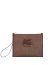 Etro Paisley-print Logo Wallet In Red