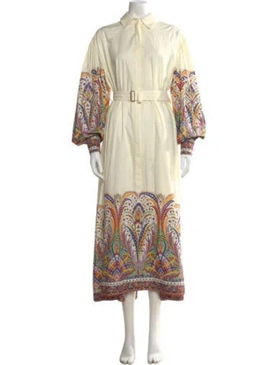 Pre-owned Etro Paisley Print Long Dress In Multi