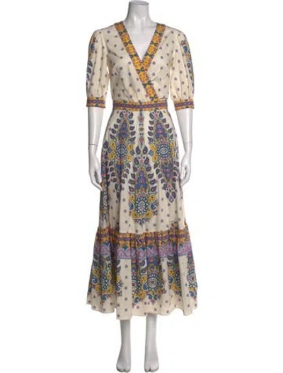 Pre-owned Etro Paisley Print Long Dress In Multi