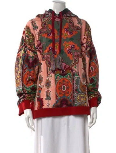 Pre-owned Etro Paisley Print Long Dress In Pink