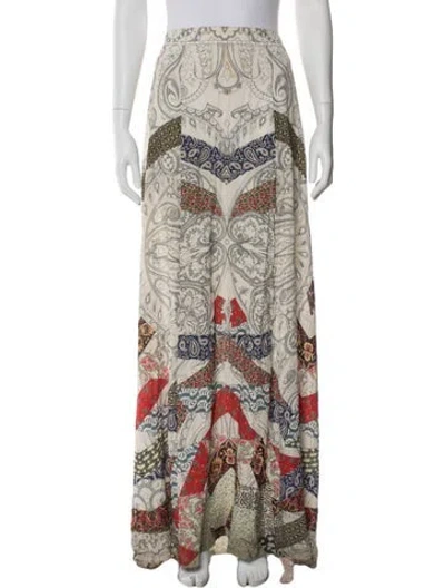 Pre-owned Etro Paisley Print Long Skirt In Multi