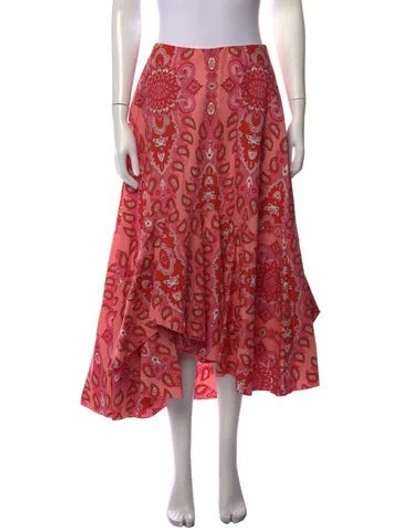 Pre-owned Etro Paisley Print Long Skirt In Multicolor