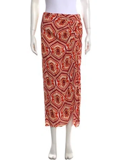 Pre-owned Etro Paisley Print Long Skirt In Neutrals