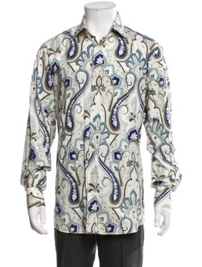 Pre-owned Etro Paisley Print Long Sleeve Shirt In Multi