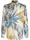Etro Paisley-print Long-sleeve Shirt In Neutrals
