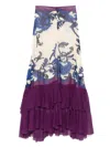 Etro Paisley-print Maxi Skirt In Neutrals