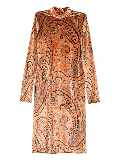ETRO PAISLEY PRINT MIDI DRESS