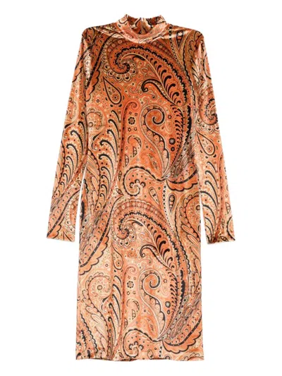 ETRO ETRO PAISLEY PRINT MIDI DRESS