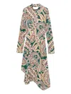 Etro Paisley Print Dress In Multi