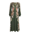 Etro Floral Print Twill Dress In Multi