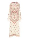 Etro Paisley-print Midi Dress In Neutral