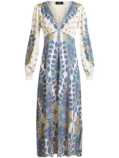 ETRO PAISLEY-PRINT MIDI DRESS