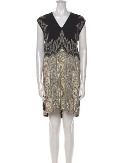 Pre-owned Etro Paisley Print Mini Dress