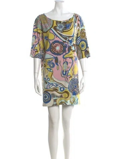 Pre-owned Etro Paisley Print Mini Dress In Multi