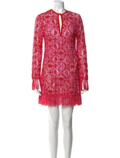 Pre-owned Etro Paisley Print Mini Dress In Multi