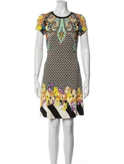 Pre-owned Etro Paisley Print Mini Dress In White