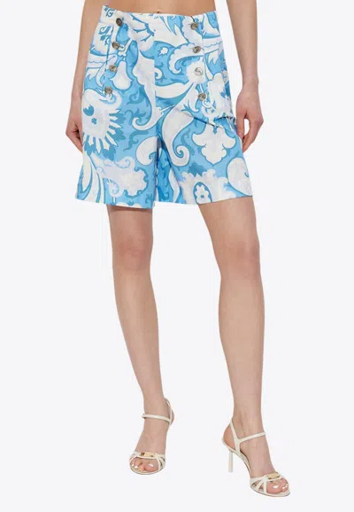ETRO PAISLEY PRINT MINI SHORTS