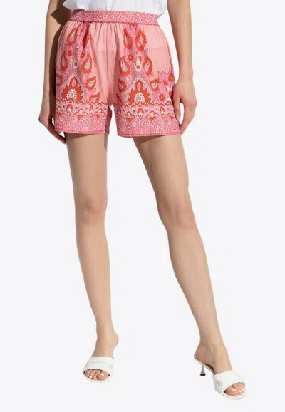 ETRO PAISLEY PRINT MINI SHORTS