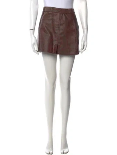 Pre-owned Etro Paisley Print Mini Skirt In Red