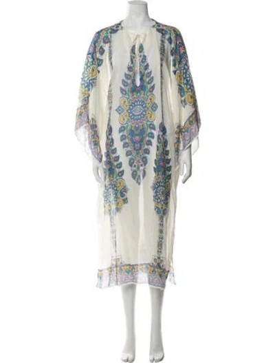 Pre-owned Etro Paisley Print Nightgown W/ Tags In Multicolor