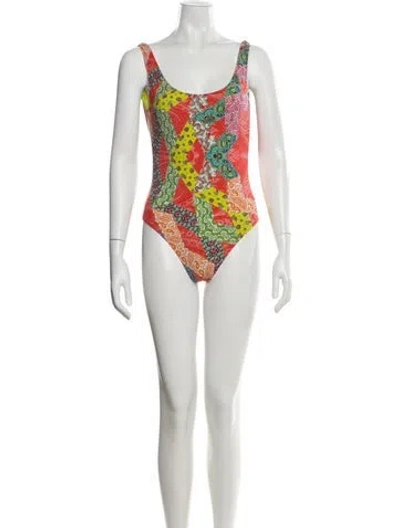 Pre-owned Etro Paisley Print One-piece In Multi