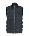 Etro Sleeveless Jacket With Wool Blend Insert In Black