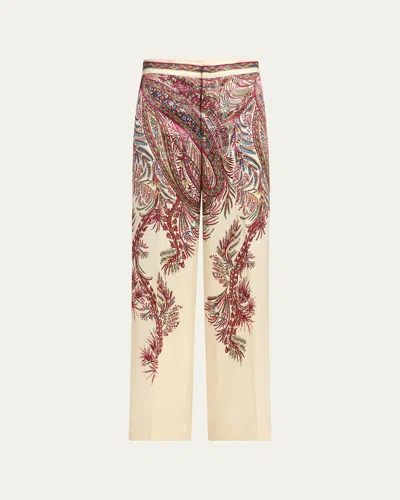 Etro Paisley-print Pants In Multi