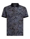 Etro Paisley Print Polo In Blue