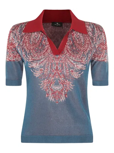 Etro Paisley-print Polo Shirt