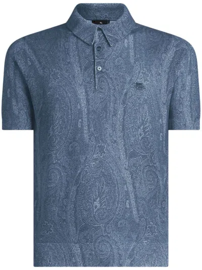 ETRO PAISLEY-PRINT POLO SHIRT