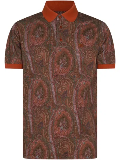 ETRO PAISLEY-PRINT POLO SHIRT