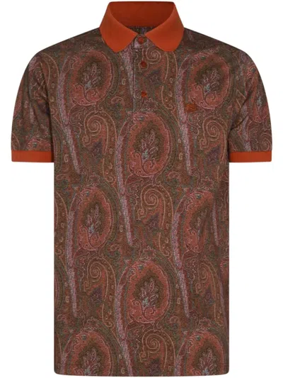 ETRO ETRO PAISLEY PRINT POLO SHIRT