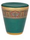 Etro Paisley-print Porcelain Candle Holder In Green