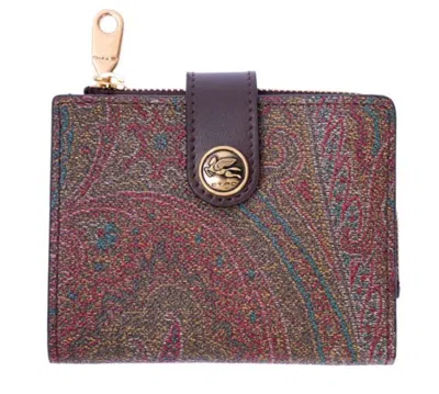 Etro Paisley Print Press-stud In Brown