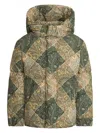 Etro Paisley-print Puffer Jacket In Green