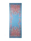 Etro Fringed Edge Paisley-printed Scarf In Blue