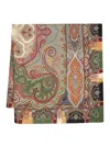 Etro Paisley-print Wool-blend Scarf In Beis
