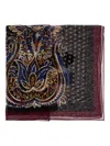Etro Paisley-print Scarf In Black