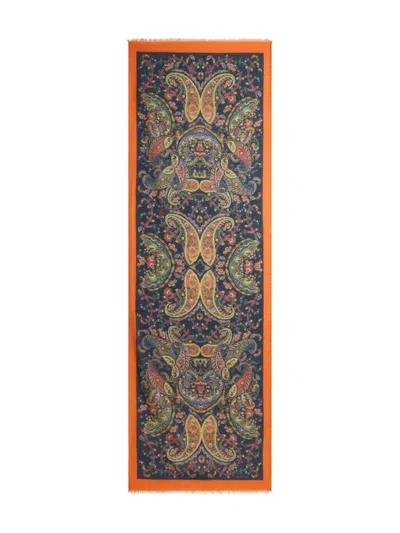 Etro Paisley Print Scarf In Multi