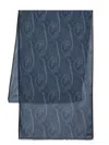 Etro Paisley-print Scarf In Blue