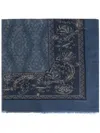 Etro Pattern Scarf In Blue