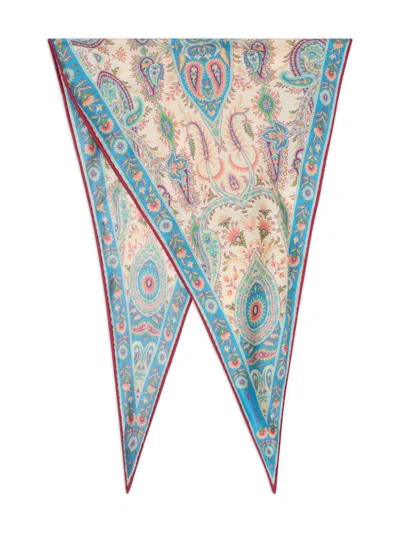 Etro Paisley Print Scarf In Multi