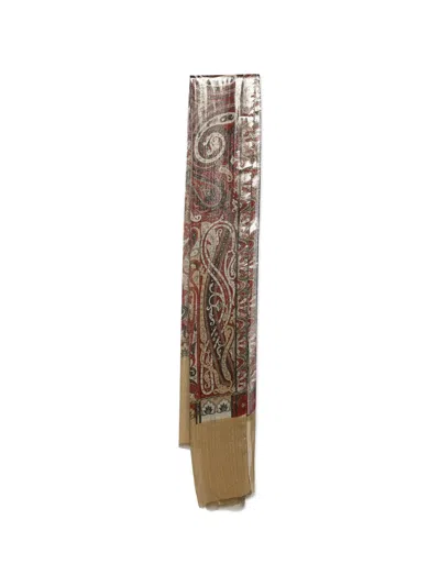 Pre-owned Etro Paisley-print Scarf In Multi