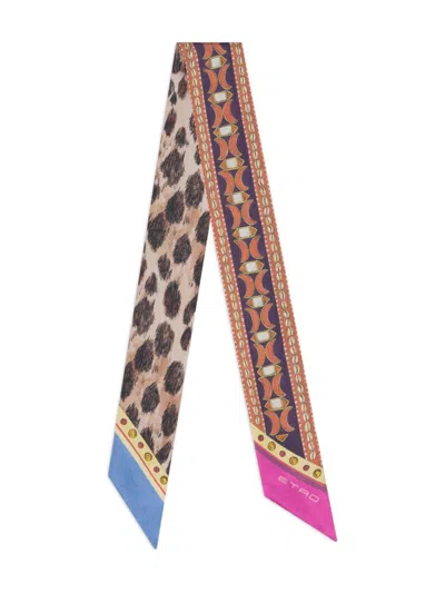 Etro Paisley Print Scarf In Multi