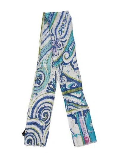 Pre-owned Etro Paisley Print Scarf In Multi