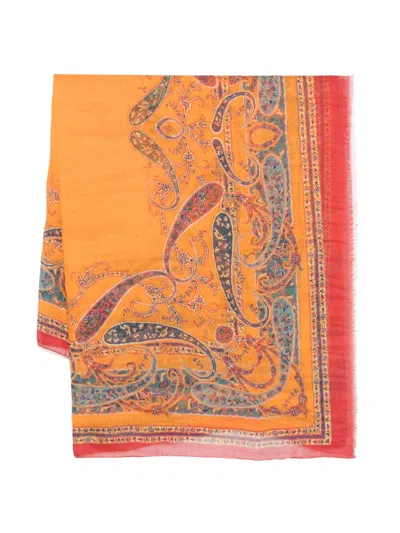 Etro Printed Scarf In Multicolor