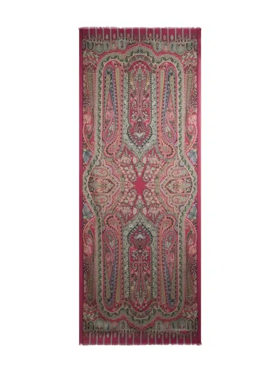 Etro Paisley-print Scarf In Pink