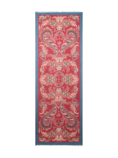Etro Paisley-print Scarf In Pink