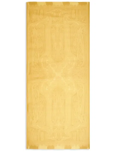Etro Paisley-print Scarf In Yellow