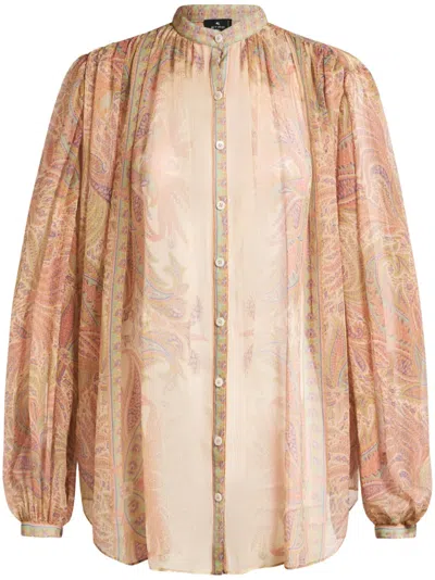 Etro Paisley-print Shirt In 中性色